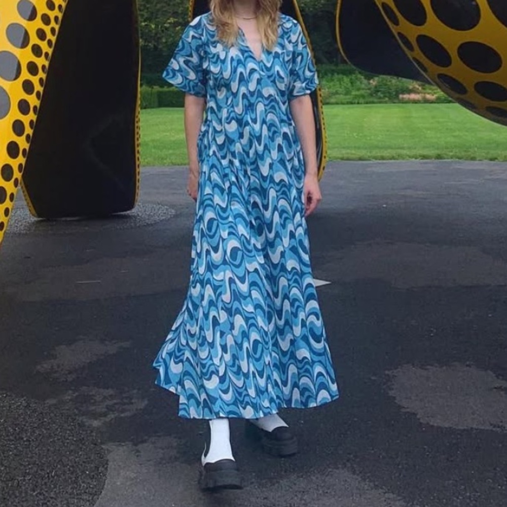 Gimaguas Blue Wave Maxi Dress